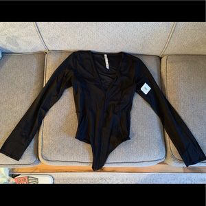 Free people black bodysuit